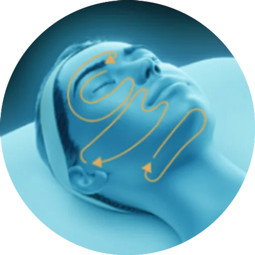 EMfusion treatment path across the face